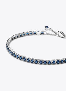 Sparkling Blue Tennis Bracelet