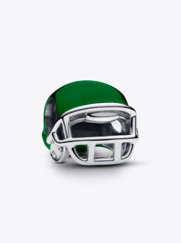 Green Football Helmet Charm