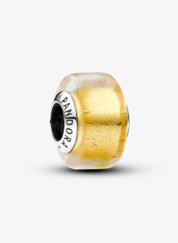 Golden Mini Murano Glass Charm