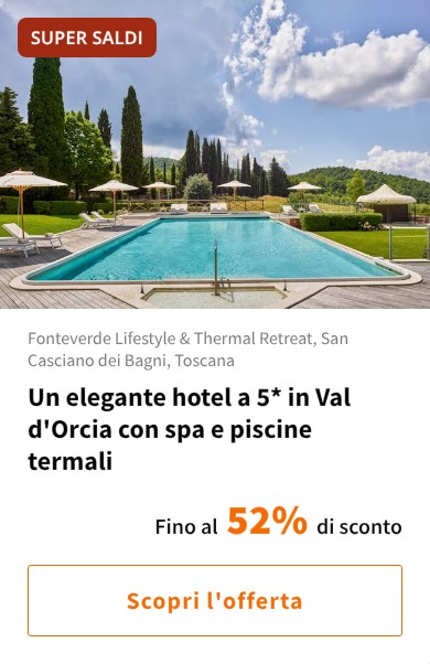 Un elegante hotel a 5* in Val d&#x27;Orcia con spa e piscine termali