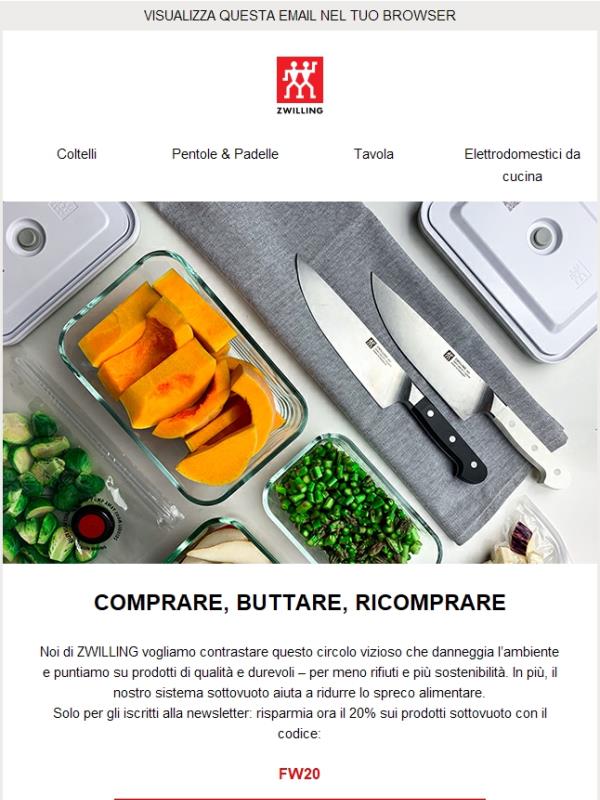 Prodotti di qualità che durano. Meno rifiuti, più sostenibilità.