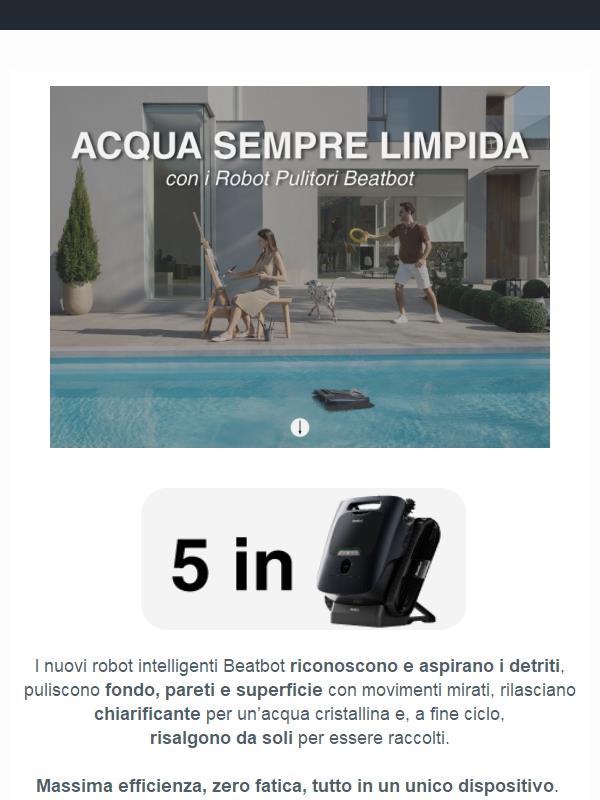 Pulizia piscina completa con i robot Beatbot + omaggi inclusi! 🎁