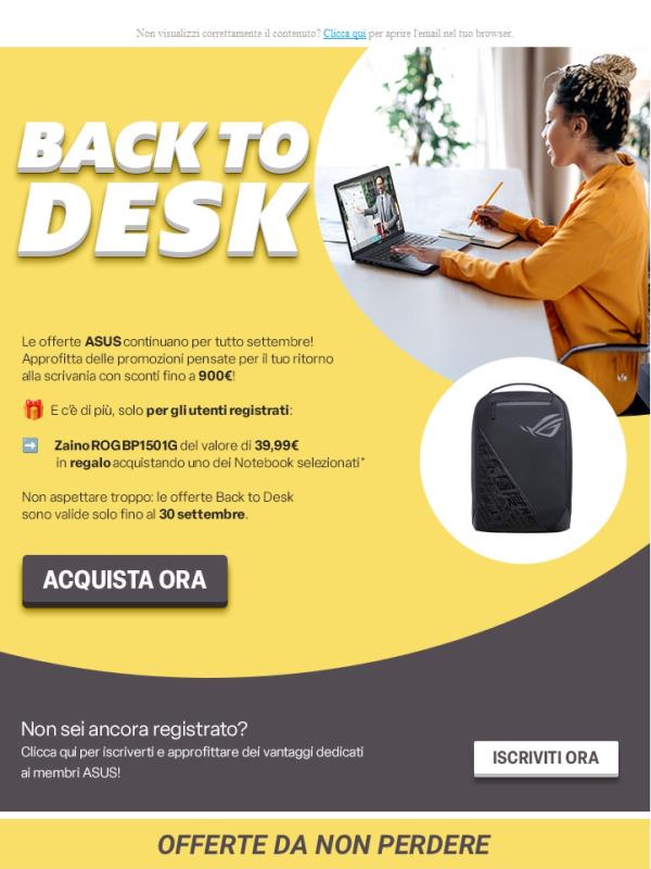 ⏳ Ultimi giorni per le offerte ASUS e ROG di Settembre!