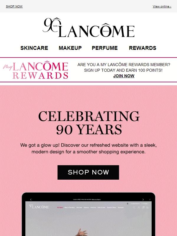 Our New Website is LIVE! ✨ Celebrating 90 Years of Iconic Beauty!