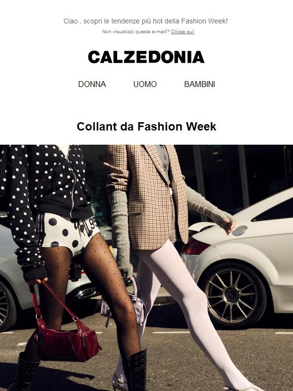 Rivivi la Fashion Week con i nostri collant