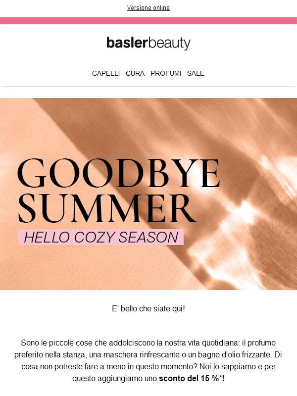 Hello Cozy Season - 15 % per voi