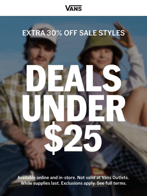 Deals under $25, $50 and $75