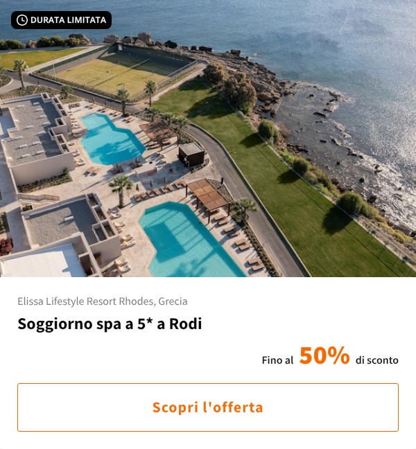 Soggiorno spa a 5* a Rodi