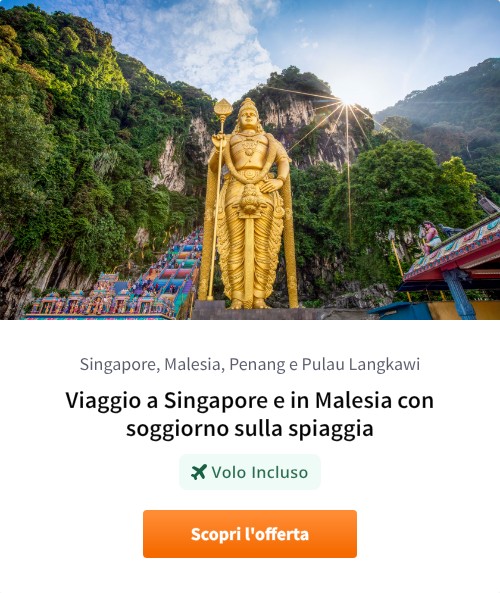 Viaggio a Singapore e in Malesia con soggiorno sulla spiaggia
