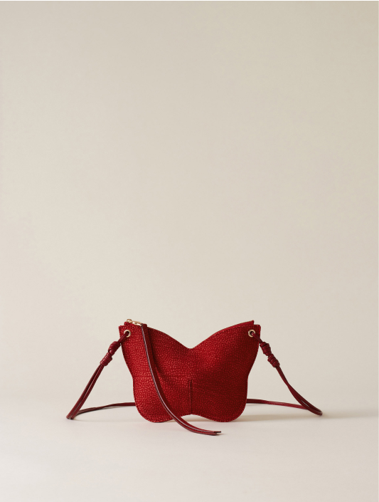 Borboleta mini bag in camoscio op