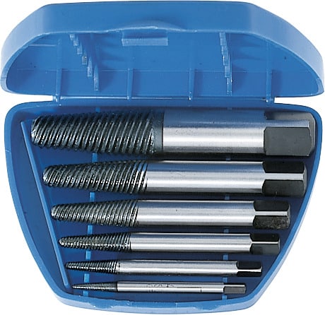 MOB PEDDINGHAUS - Set di estrattori per viti rotte, 6 pezzi in custodia con scanalature strette, Modello: 6