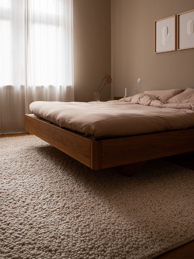 Bubbles rug in a customers home