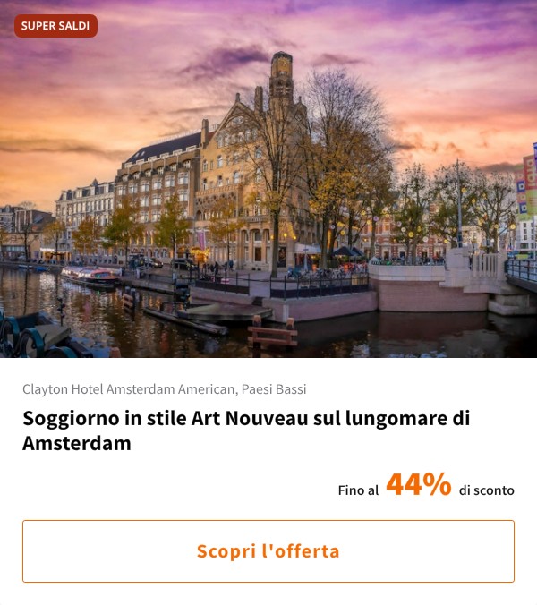 Soggiorno in stile Art Nouveau sul lungomare di Amsterdam