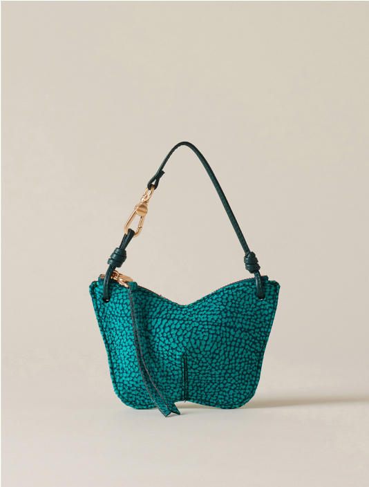 Borboleta mini bag in camoscio op