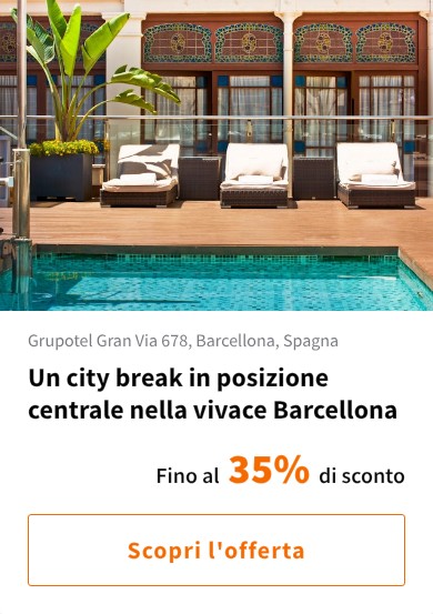 Un city break in posizione centrale nella vivace Barcellona