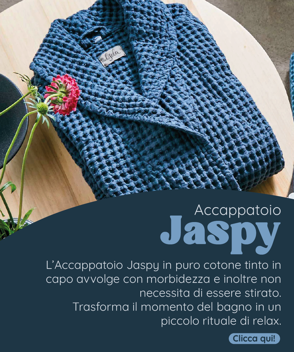 Accappatoio Scialle Nido d'Ape in puro Cotone - Jaspy