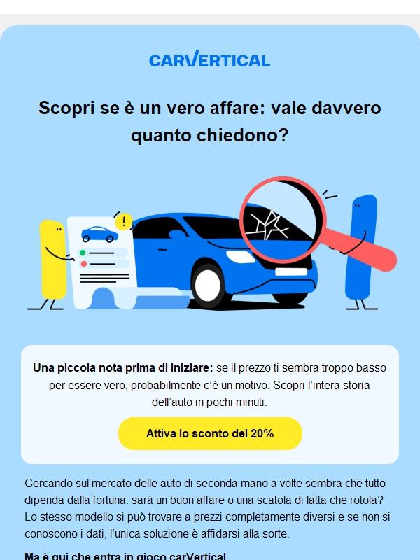Leggi il report sullo storico di un veicolo come un vero professionista