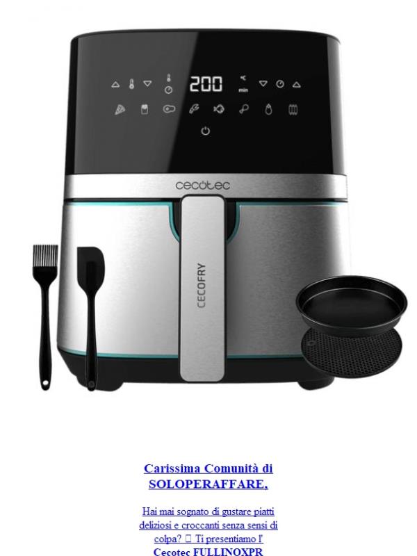 Scopri il Cecotec FULLINOXPR AIRFRYER 🎉🍟