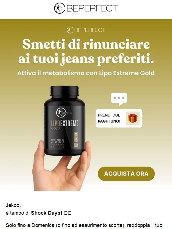 🎁 Ottieni un Lipo Extreme in omaggio!