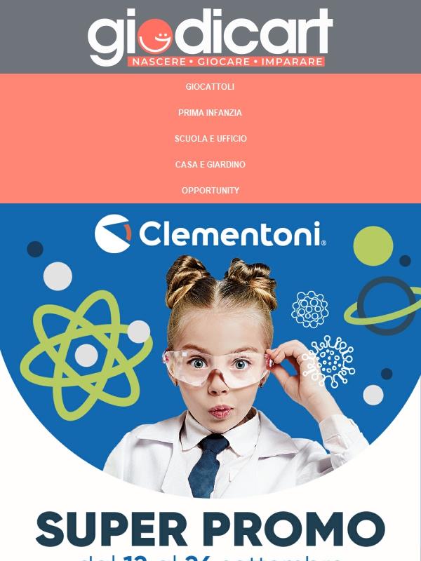 Solo fino a domani: -20% su Clementoni Scienza & Gioco