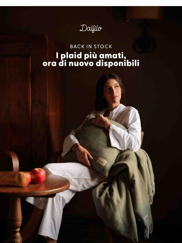 🧶 Tornano i Plaid in Lana Dalfilo