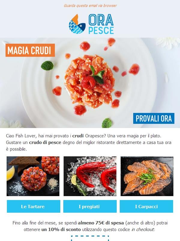 I crudi 🍣 Orapesce? Sono sempre più apprezzati