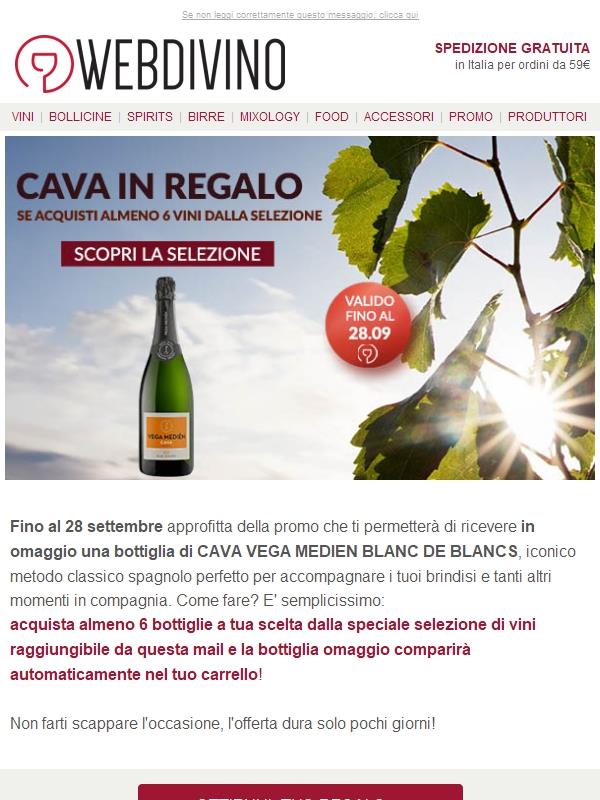 Cava IN REGALO 🥂 Scopri come averlo