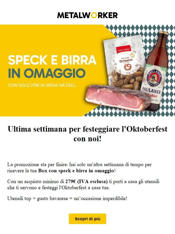 Ultimi giorni per la Box Oktoberfest in omaggio (solo fino al 05/10!) 🎁