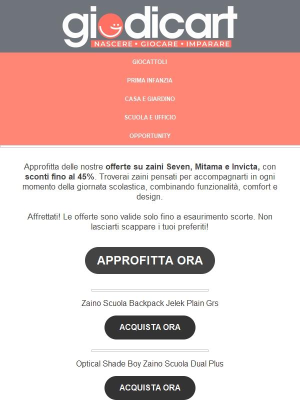 Zaini fino al -45%: scegli il tuo preferito! ✨