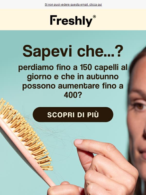 Hai notato i capelli che cadono?