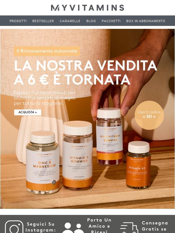 🎉 La vendita a 6 € è tornata!