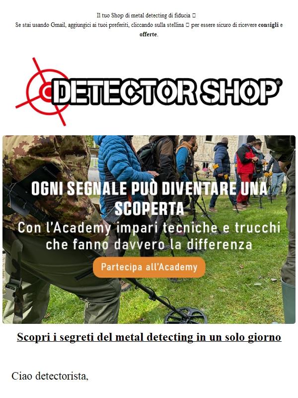 Detectorshop Academy a Bibiana il 4/10
