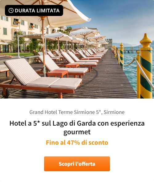 Hotel a 5* sul Lago di Garda con esperienza gourmet