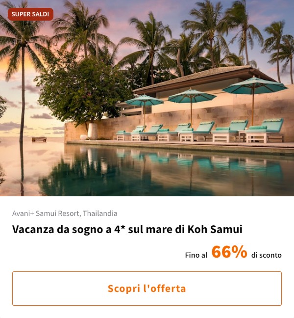 Vacanza da sogno a 4* sul mare di Koh Samui