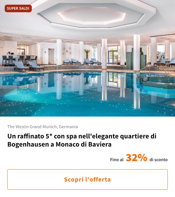 Un raffinato 5* con spa nell'elegante quartiere di Bogenhausen a Monaco di Baviera
