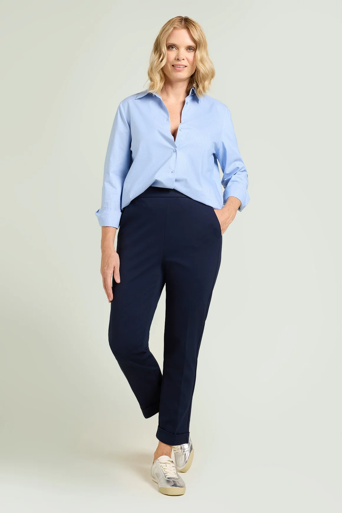 PANTALONI PULL-ON CHINOS IN PUNTO MILANO