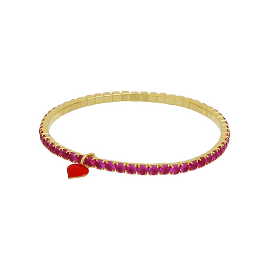 tennis colore con charm