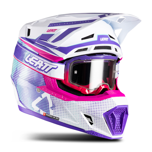 Kit Casco Cross Leatt Moto 7.5 V26 con Maschere Cross