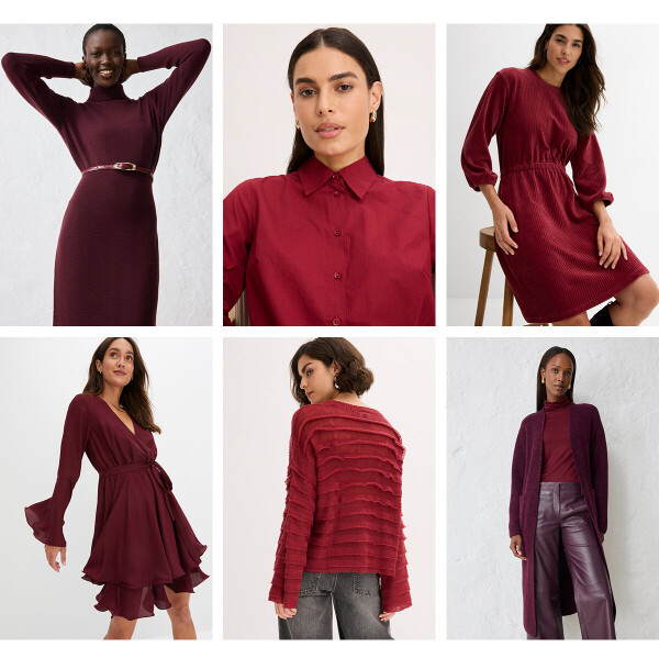 Tendenza: nuance color bacca >