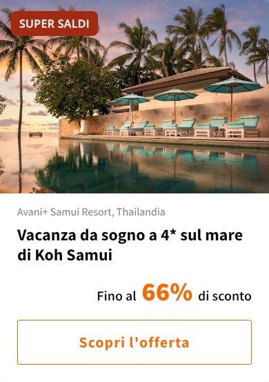 Vacanza da sogno a 4* sul mare di Koh Samui