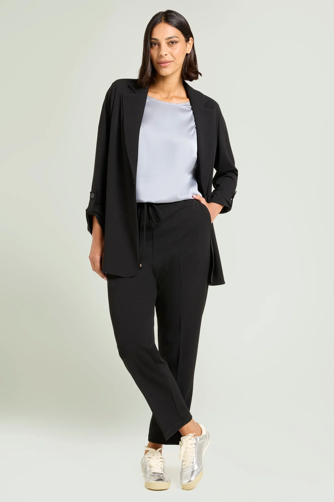 PANTALONI PULL-ON JOGGER IN SCUBA CREPE