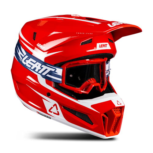 Casco Cross Leatt Moto 3.5 V26 MX Kit Con Maschere Cross