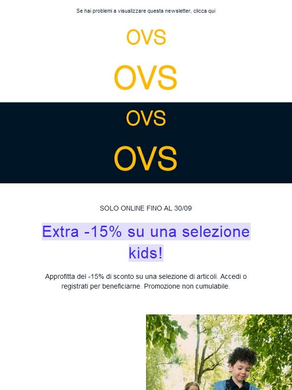 Solo online: -15% su una selezione Kids