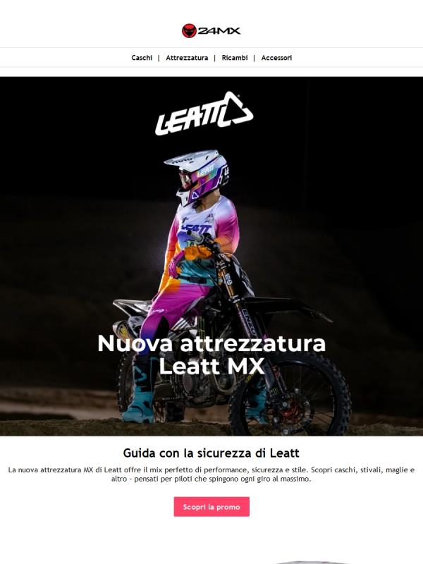 Attrezzatura Leatt MX creata per le performance