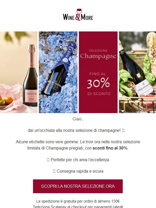 🍾 Champagne pregiati: fino al 30% di sconto