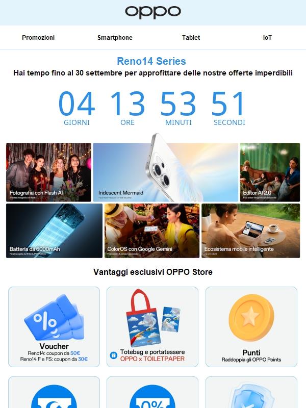 Ultimi giorni per approfittare delle nostre offerte!