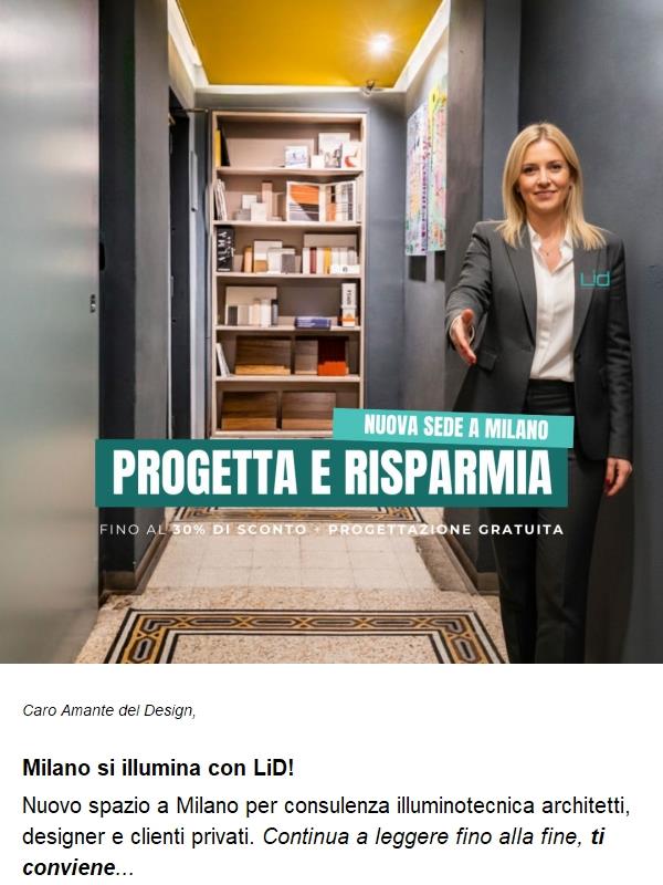 ✨ LiD arriva a Milano: la luce del design è anche qui!