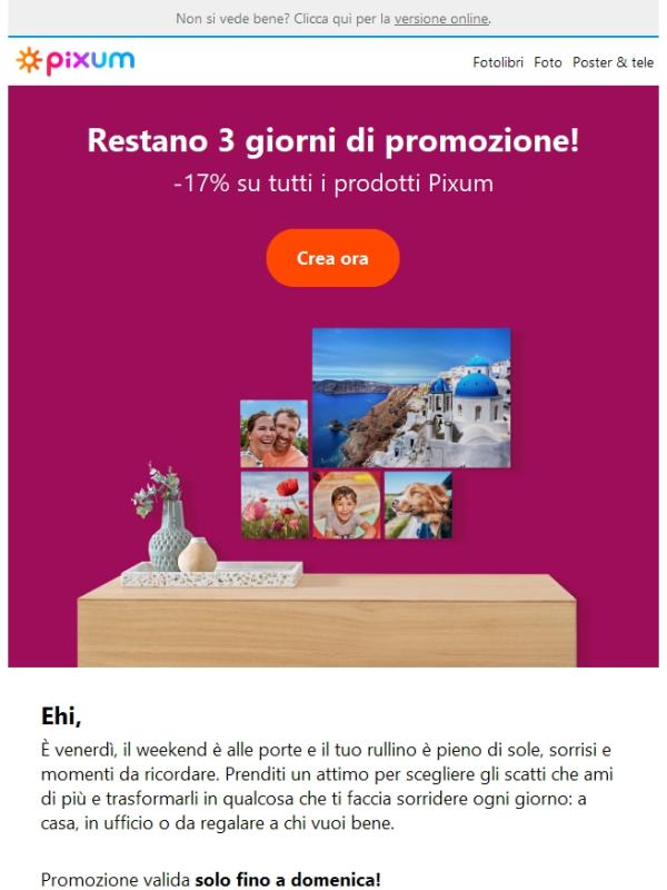 Gli ultimi giorni: -17% su tutto, scade domenica⌛