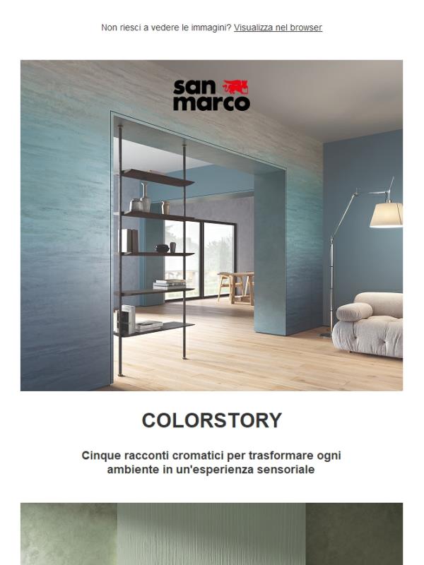 San Marco presenta COLORSTORY: Cinque racconti cromatici per trasformare ogni ambiente in un'esperienza sensoriale