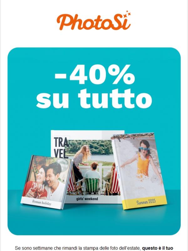 Flash ⚡ -40% su tutto